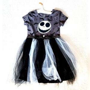 New Girl's The Nightmare Before Christmas Jack Skellington Tutu Dress size S XL
